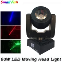 free shipping new 60w rgbw 4in1 led moving head light dmx dj disco party show wash beam lights christmas wedding bar zoom light