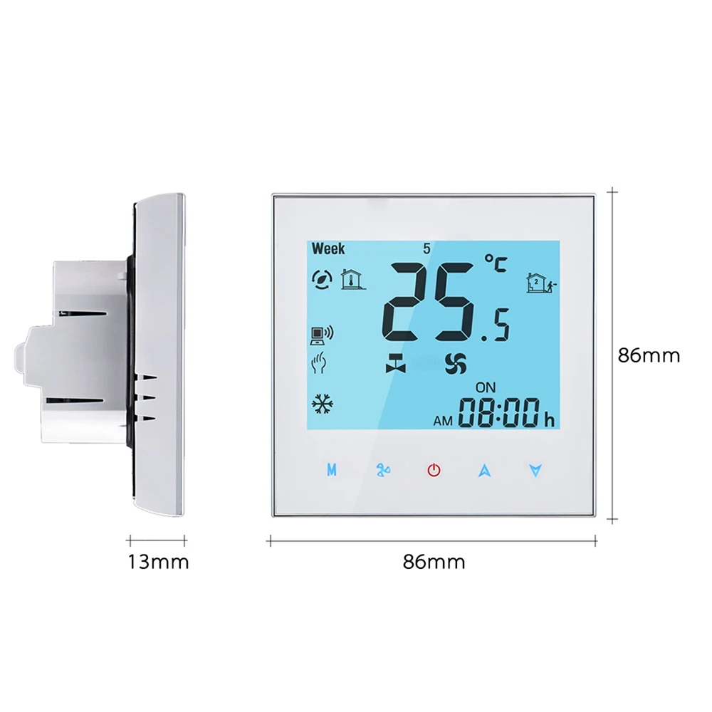 Термостат lcd Wifi центральный кондиционер термостат программируемый синхронный