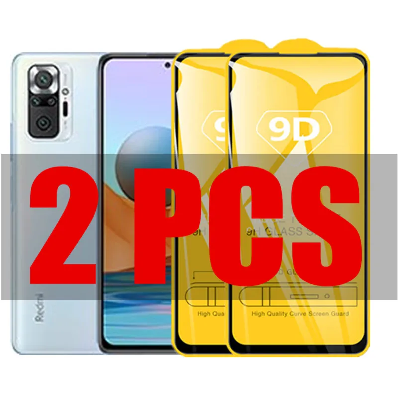 

2Pcs 9D Glass For Xiaomi Redmi Note 10 pro max 10s Protective Glass on the for Xiaomi Redmi Note10 10pro Screen Protector Film