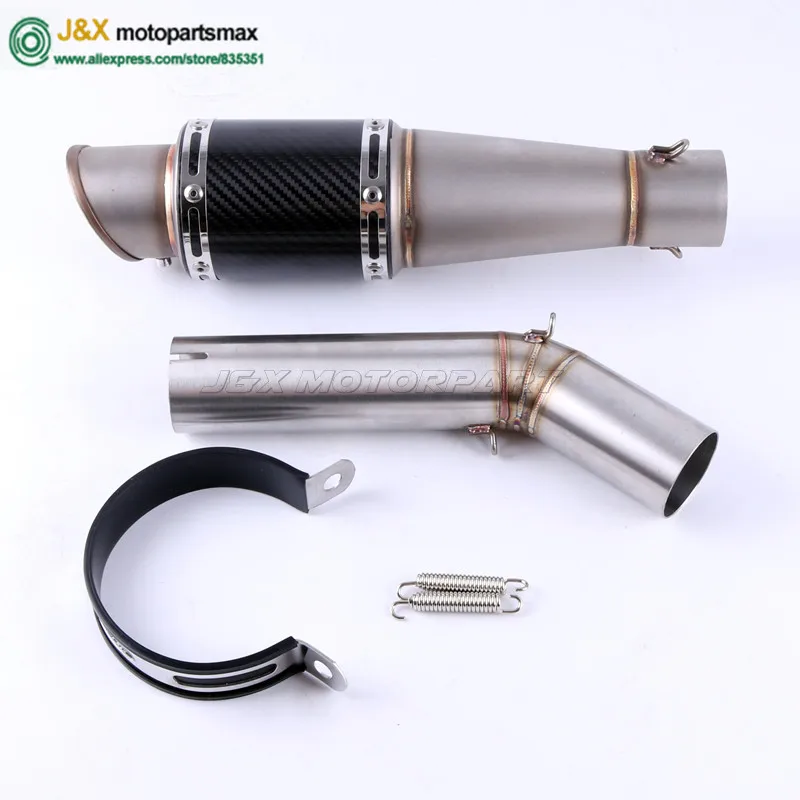 

For SUZUKI GSXR600 GSXR750 k6 2006 slip-on Motorcycle Exhaust contact middle pipe + muffler full system slip on