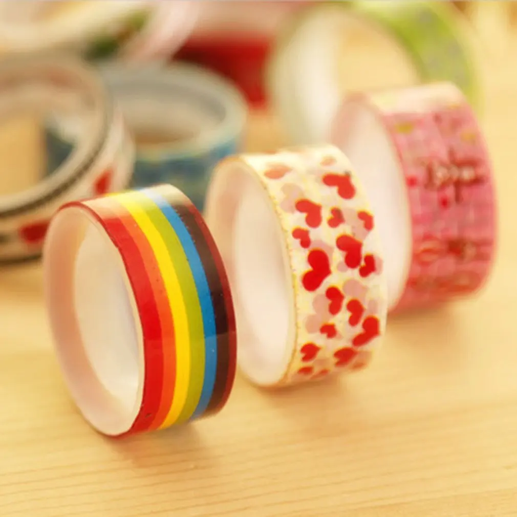 Милая лента с рисунками Набор японских рукоделия бумажная для декоративного