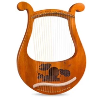 lyre harp19 metal strings mahogany harp lyre harp stringed instrument with tuning wrench for music lovers beginnersetc