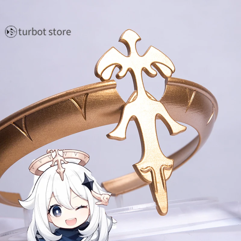 

Genshin Impact Paimon COS Корона головной убор Aura Cosplay