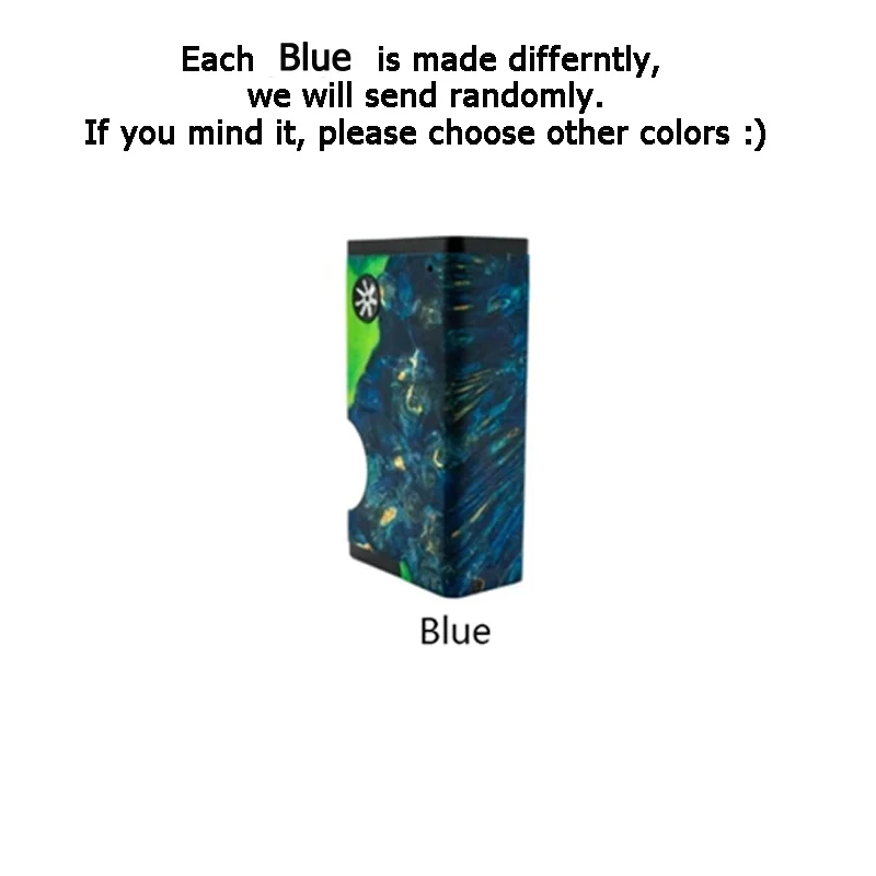 Blue AsMODus Luna Squonker Box Mod 80 Вт Выход электронная сигарета Vape 6 мл squonk бутылка мощность одной 18650 батареи(не входит в комплект - Цвет: Blue
