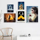 Фильм Красота зверь настенные Арт холст плакат простота принт в мусульманском стиле дома декоративная картина