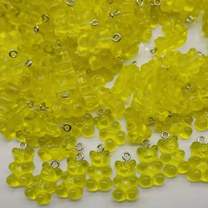 (10 шт./упак.) Медведь гламур Смола блестящие Жевательные Конфеты Прозрачные