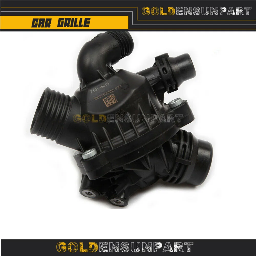

11 53 7 601 158 Engine Thermostat Coolant For BMW E90 E92 F07 F10 E70 335i 535i 640i X3 X5 X6 xDrive 40i 3.0L L6 11537601158