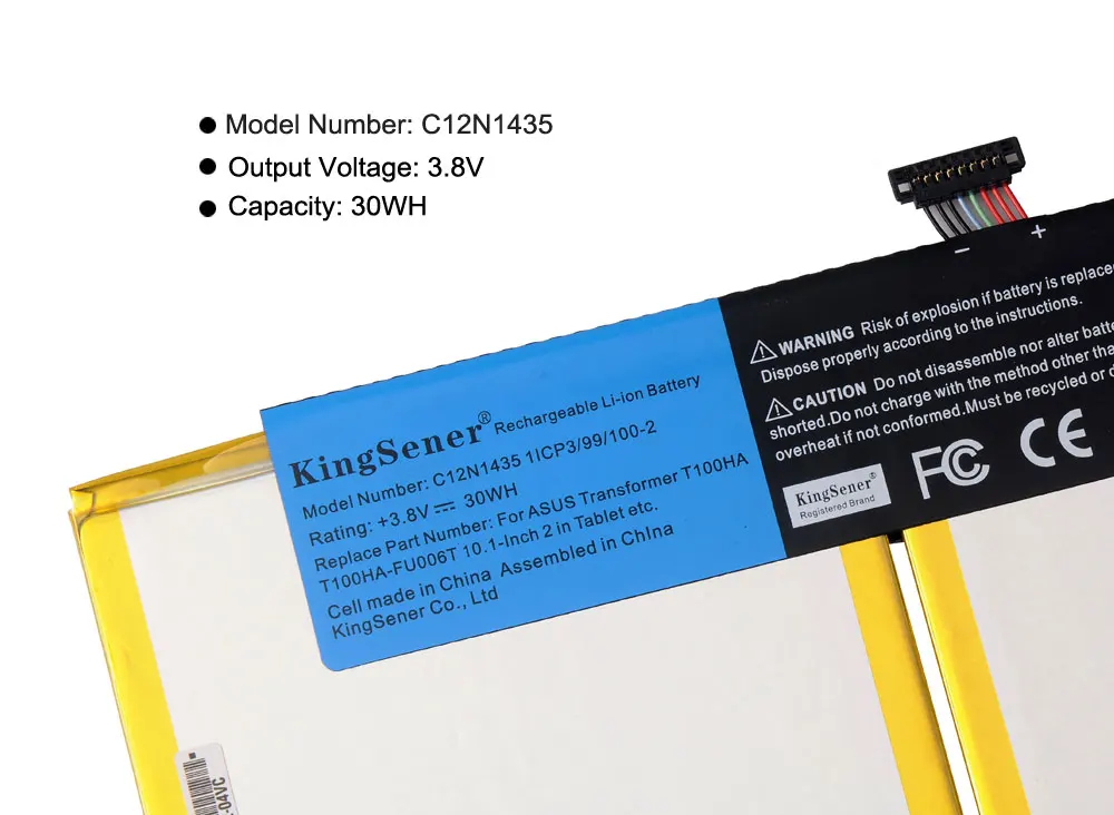 KingSener Новый C12N1435 Аккумулятор для ноутбука ASUS T100HA FU006T 10 1 дюймов 2 в сенсорный экран