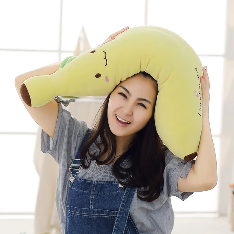 Подушка бойфренда мягкая длинная подушка супер плюшевая игрушка-банан Рождество