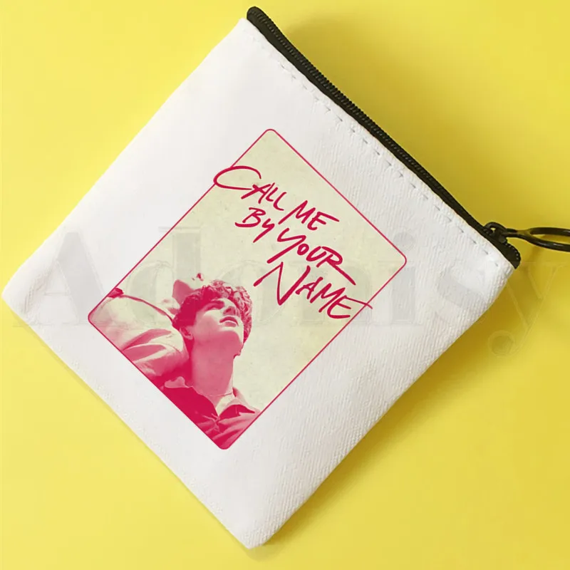 

Кошелек с надписью «Call Me By Your Name», Элио Оливер, кошелек для монет, чехол для ключей, простой маленький тканевый кошелек, новый креативный Коше...