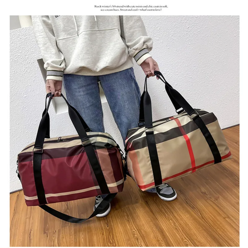 Yoga Gym Bag For Women Design 2023 Brand Travel Bag Nylon Airport Duffel Bag Large Capacity Clothes Holiday Weekend Handbag Sac