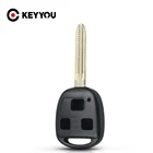 Дистанционный чехол KEYYOU с 3 кнопками, чехол для автомобильного ключа, чехол-брелок для Toyota Celica Avensis RAV4 Prado Camry Corolla YARIS RAV4