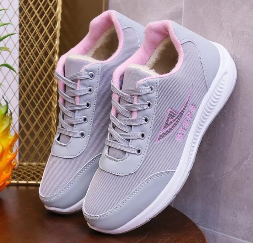 High Quality New Women Winter Warm Sneakers Casual Shoes Women Fashion Breathable Running Flat shoes