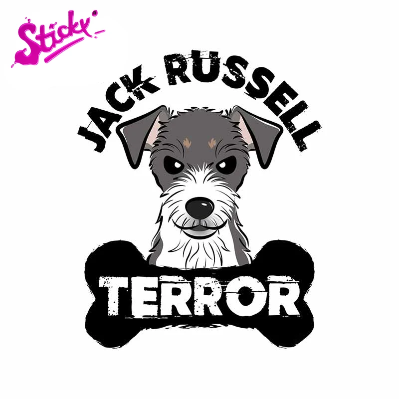 Клейкая Милая забавная аниме наклейка с собакой Джека Расселла терьера