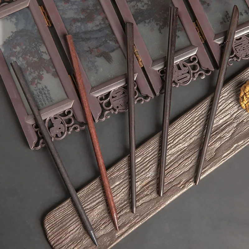 Модные резные сплава древесины шпильки для волос женщин винтажный дворцовый