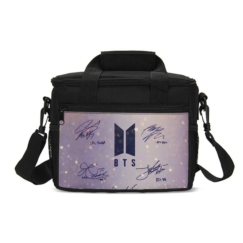 

Корейская группа Kpop для мальчиков BTSs, Портативная сумка для обеда, детская школьная сумка для обеда, Ранняя обеденная коробка для студентов,...