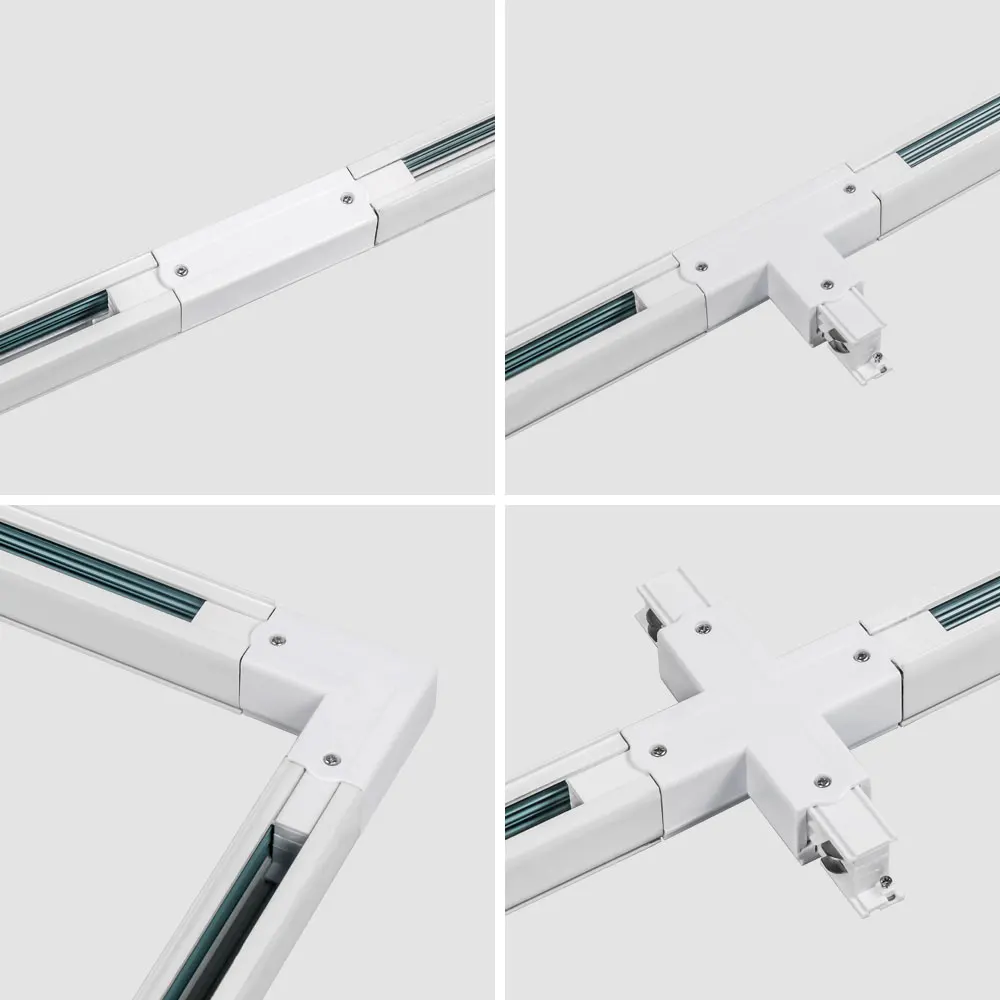Трековый светильник ing Track Rail 1 м 3 фазы 4 провода световой сигнал цепи raill Глобальная система светодиодный Трековый Точечный светильник rail 10 шт./лот