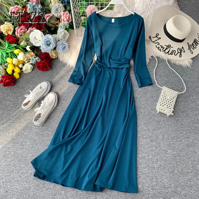 Модное женское длинное платье Vestidos новинка 2020 весеннее облегающее с длинным