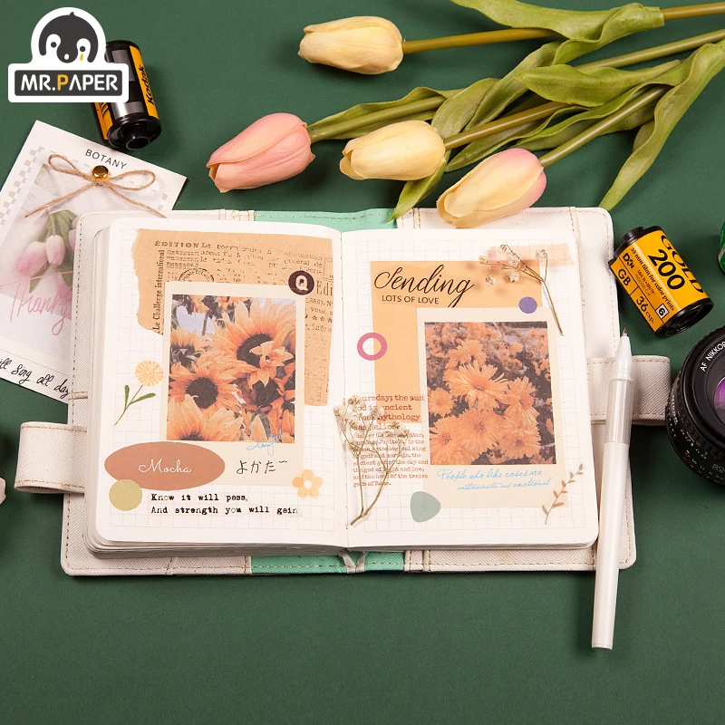 Mr.Paper Sunflower Botany Memory Series блокноты для записей в виде листьев дневник записная
