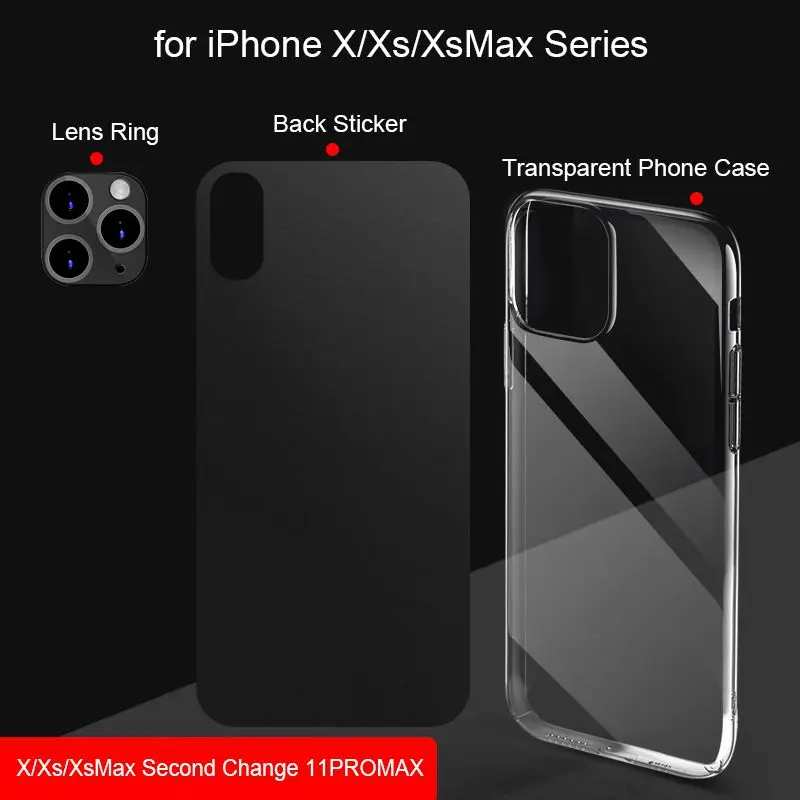 Three-piece Transparent Phone Case Back Camera Protective Cover For IPhone iPhone 11 X/XR/XS/XS MAX! Appearance | Мобильные телефоны