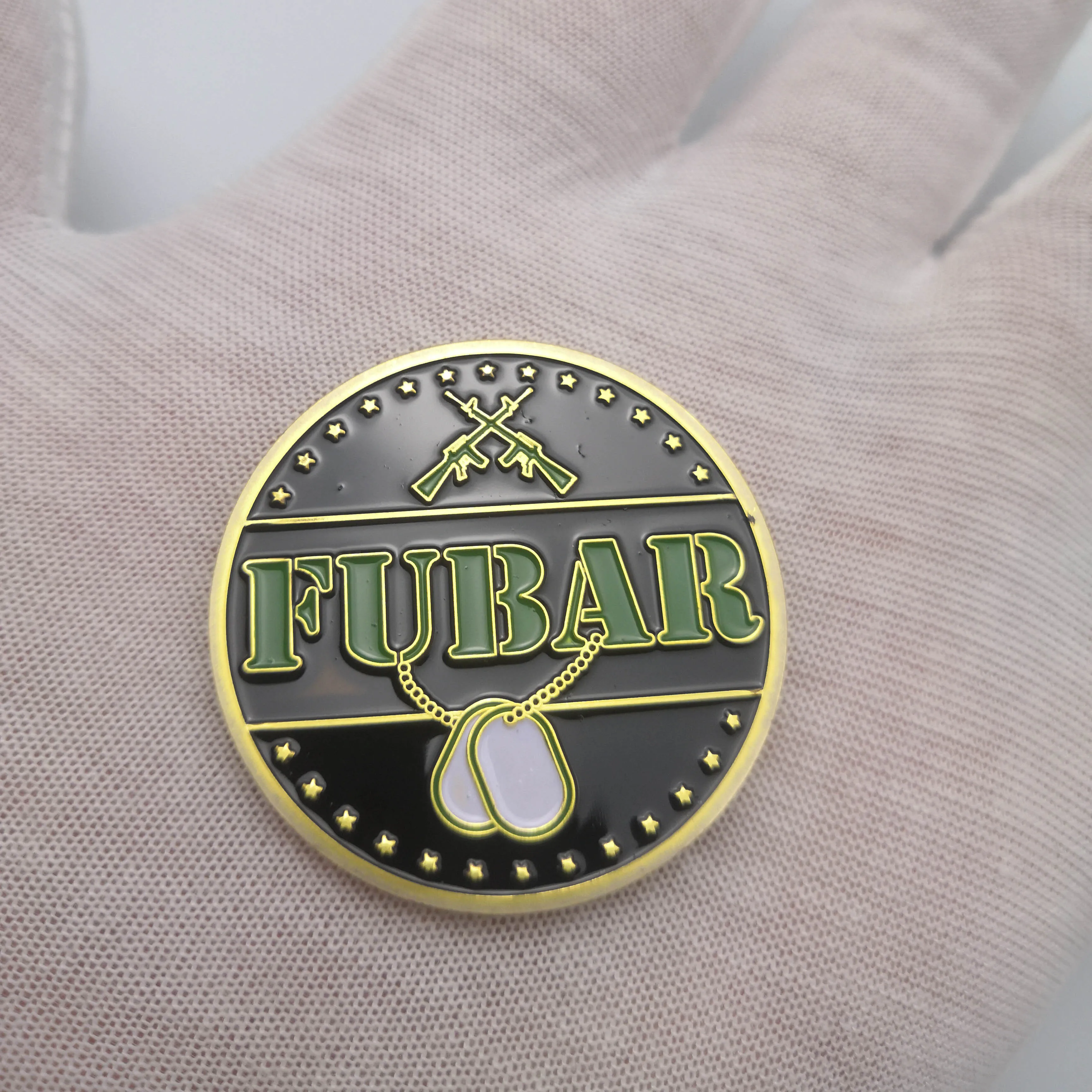 US Army Comrade Sniper FUBAR SANFU Gold Colorful Commemorative Coins Military Fan Souvenir Gifts | Дом и сад