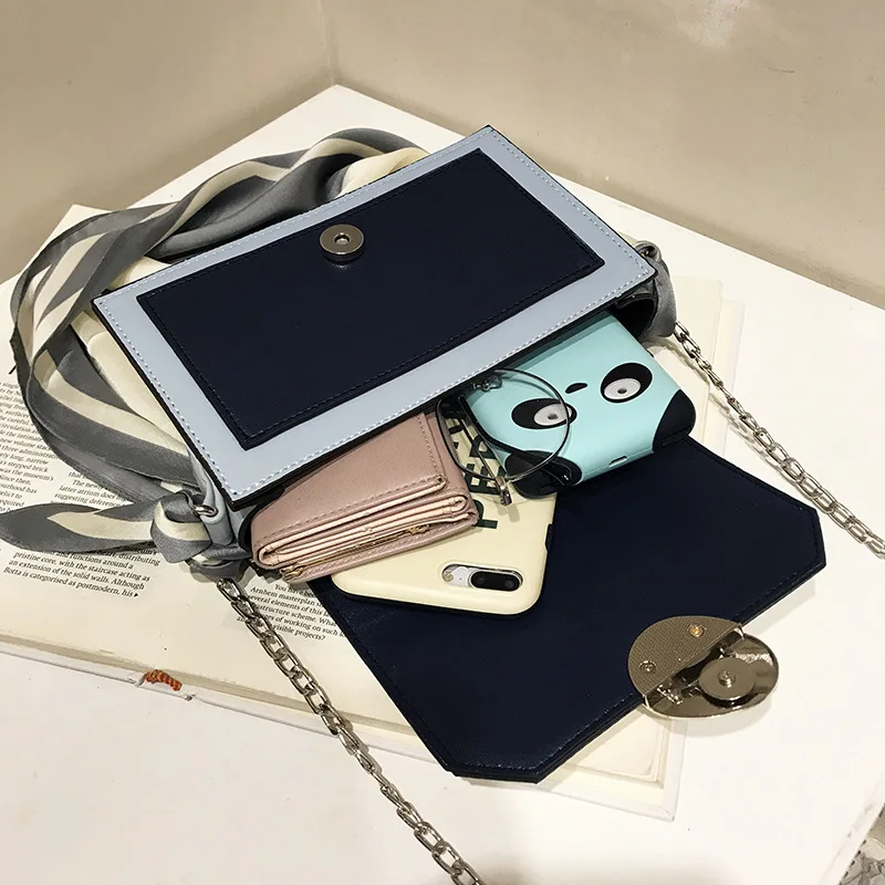 Новинка трехмерных и простой небольшой площади сумка шелковый шарф плечевой