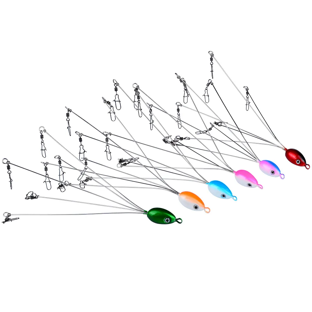 PROBEROS 6 шт. искусственные 5-рычажные зонтики Алабама приманки 9 5 г 21 см нержавеющая