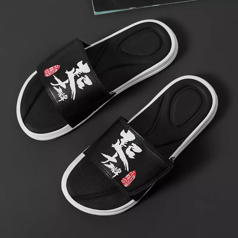 

2021 Women Shoes Summer Fashion Slippers Big Size 36-46 Slide Sandals Beach Shower Thick Soft Sole Men Ladies Bathroom Shoes