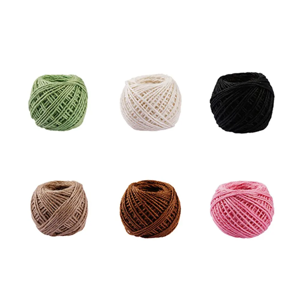 40 м Натуральный Холщовый шнур искусственная пеньковая веревка вечерние шнуры