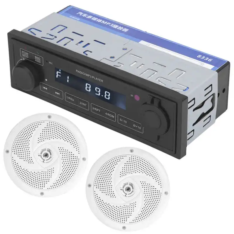 

Автомобильный медиа-приемник дюйма, автомобильный радиоприемник с 2 динамиками для судовых автофургонов