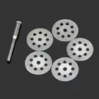 5 шт. 22 мм Mini Sharp роторные алмазные режущие диски Dremel инструменты с стержнем Прямая поставка