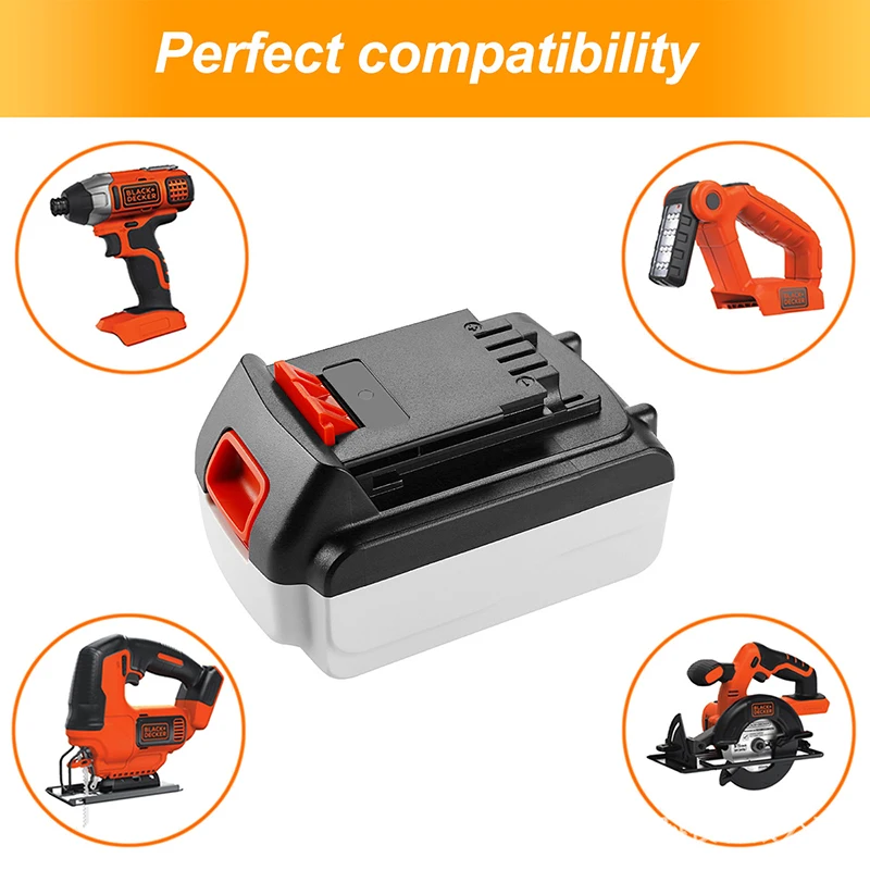 Сменная литий ионная аккумуляторная батарея 20 в 6000 мАч для Black Decker ионные