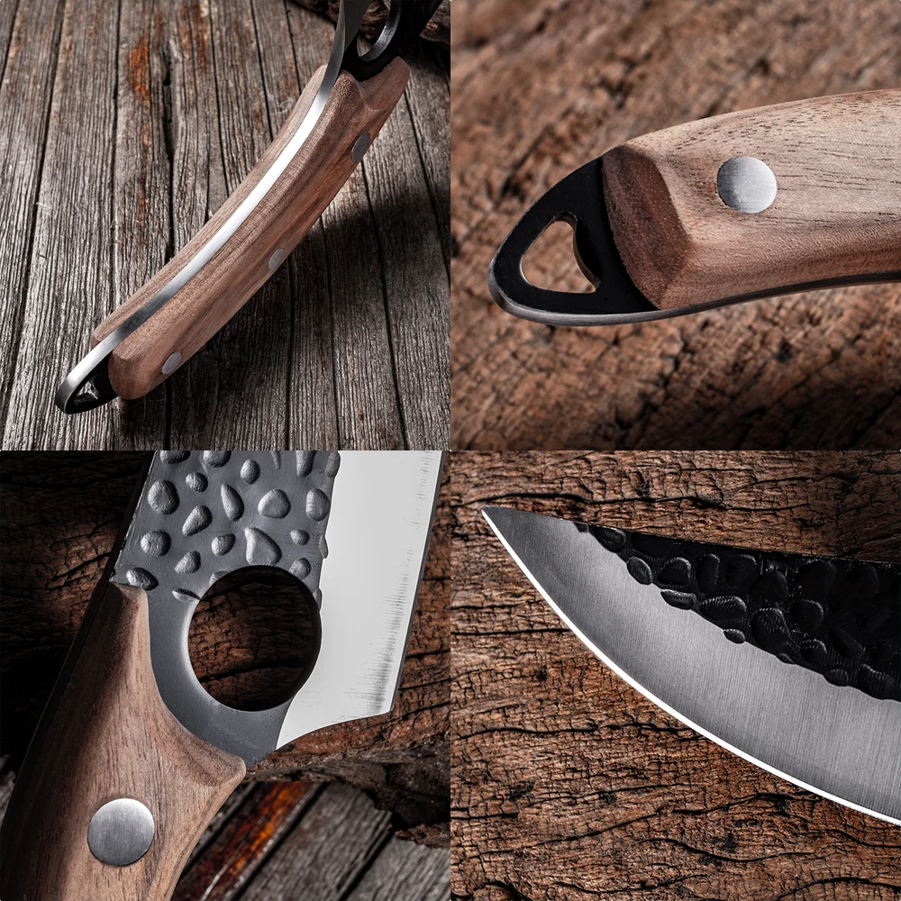 Кухонный нож ручной работы кухонный резец из нержавеющей стали для мяса рыбы