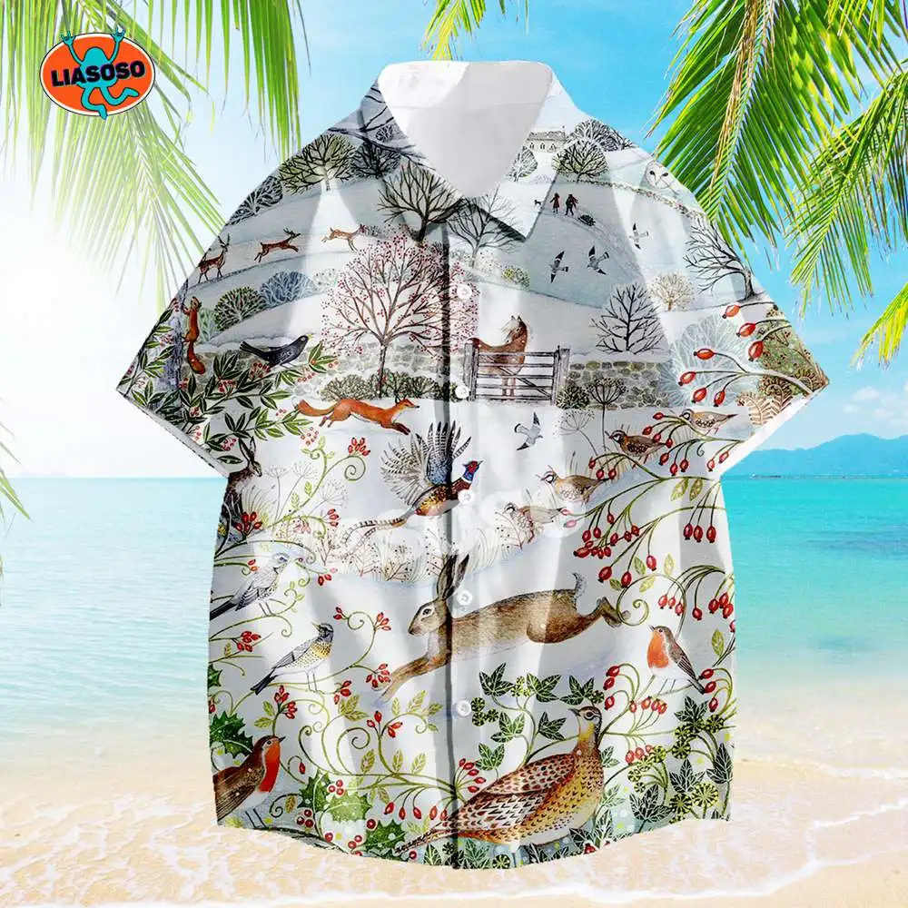 

LIASOSO Funny Anime Flowers Comics 3D Printed Hawaiian Shirts Fashion Men's Funny Blouse Women's Casual Shirt Tops Drop Shipping