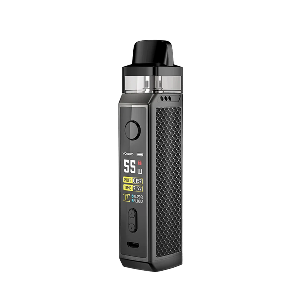 Carbon Fiber Комплект VOOPOO VINCI X 70W Pod, система с двумя катушками, 0,96 дюймовый экран, питание от одной батареи 18650, Vape Kit, vsVinci Mod kit - Цвет: Carbon Fiber