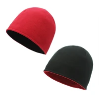 men aual use hats winter solid color hats ladies fleece hats outdoor leisure warmth thickened beanie soft hats