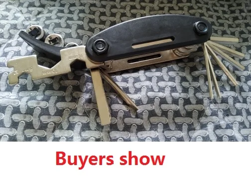 Многофункциональный набор инструментов для велосипеда 15 в 1 шестигранный