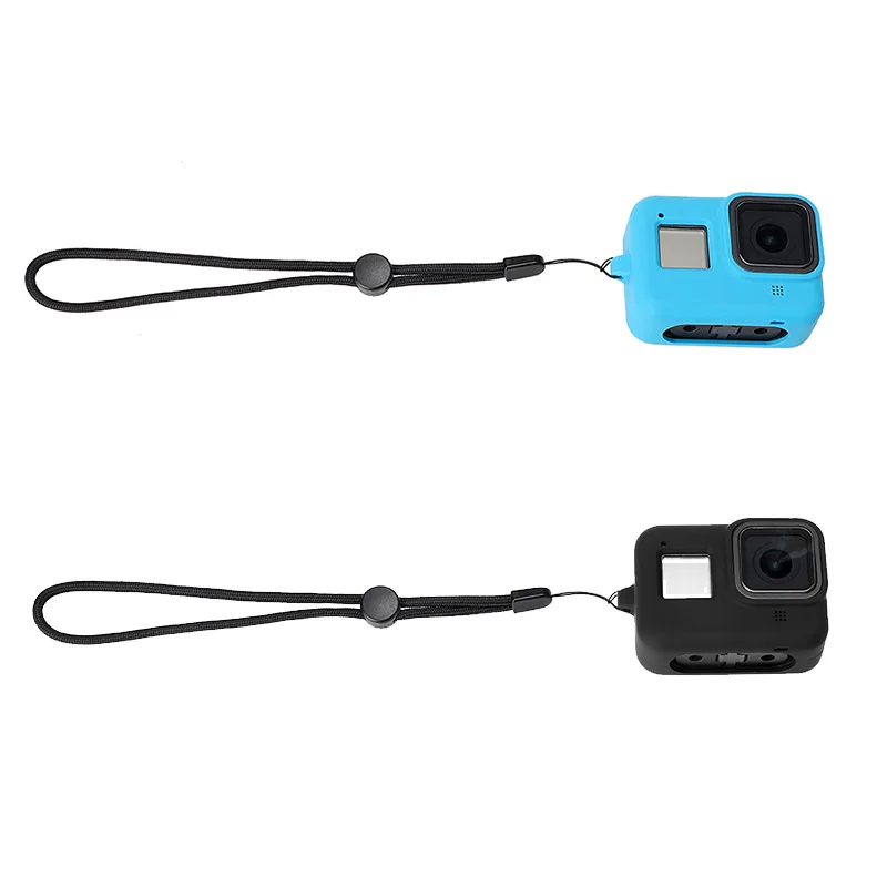 Мягкий силиконовый чехол для Gopro Hero 8 чехол черный синий защитный полный чехол для Gopro Hero 8 аксессуары для экшн-камеры - Цвет: 2 pcs