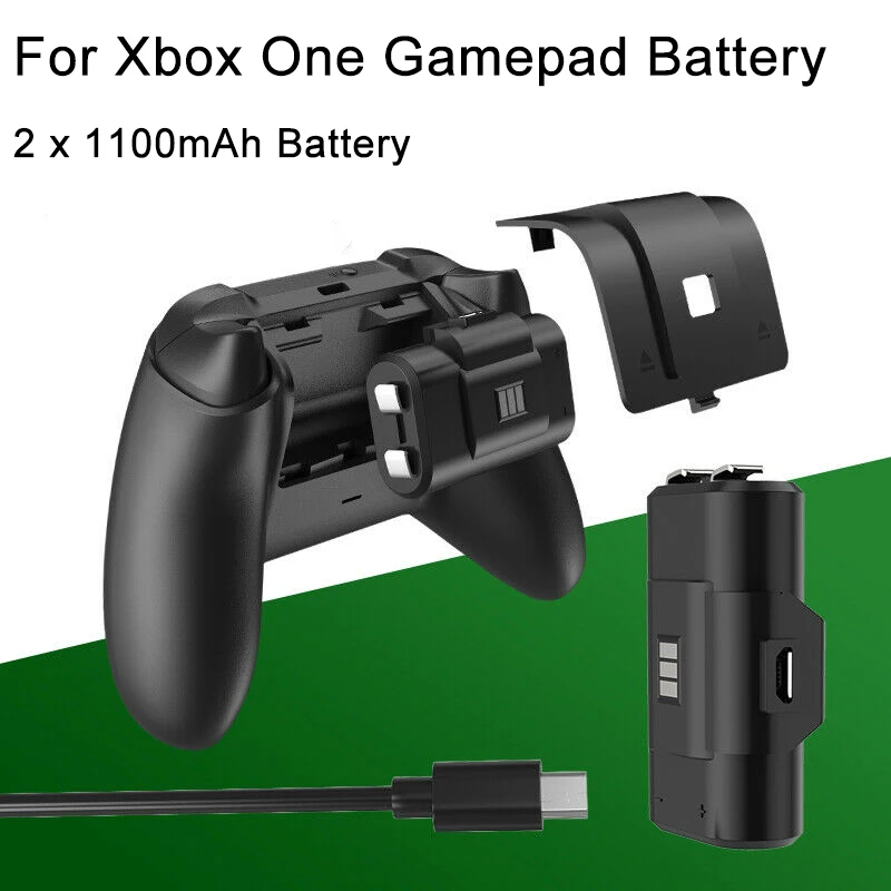 

2pcs Rechargeable 1100mAh Battery for Xbox One Xbox One S Xbox One X Xbox One Elite Xbox Series S/X Controller Battery Xbox One
