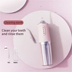 Новый ирригатор для полости рта 3 режима USB Перезаряжаемый водный Флоссер переносная зубная вода Jet 220 мл резервуар для воды Водонепроницаемый очиститель зубов