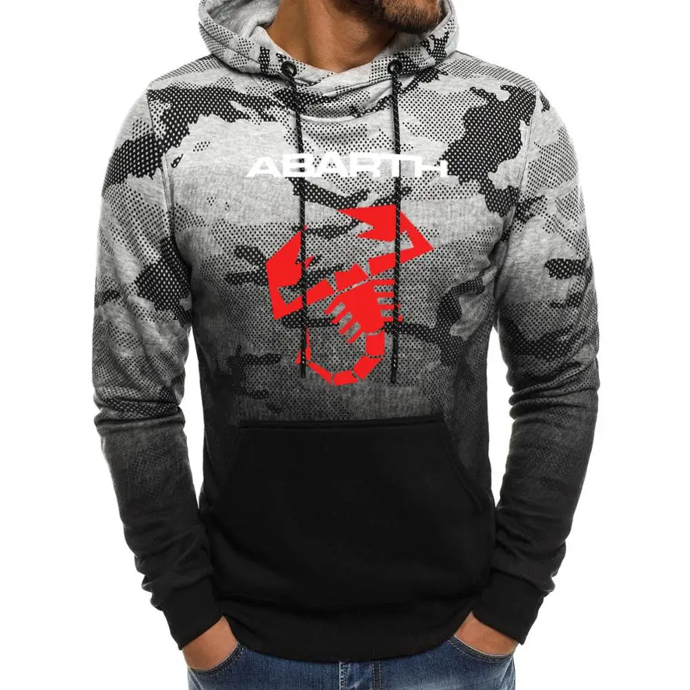 

Unisex Fashion New Men's Sweatshirt Abarth Car Logo Spring Autumn Casual Camouflage Cotton Men's pullover Men's hoodie
