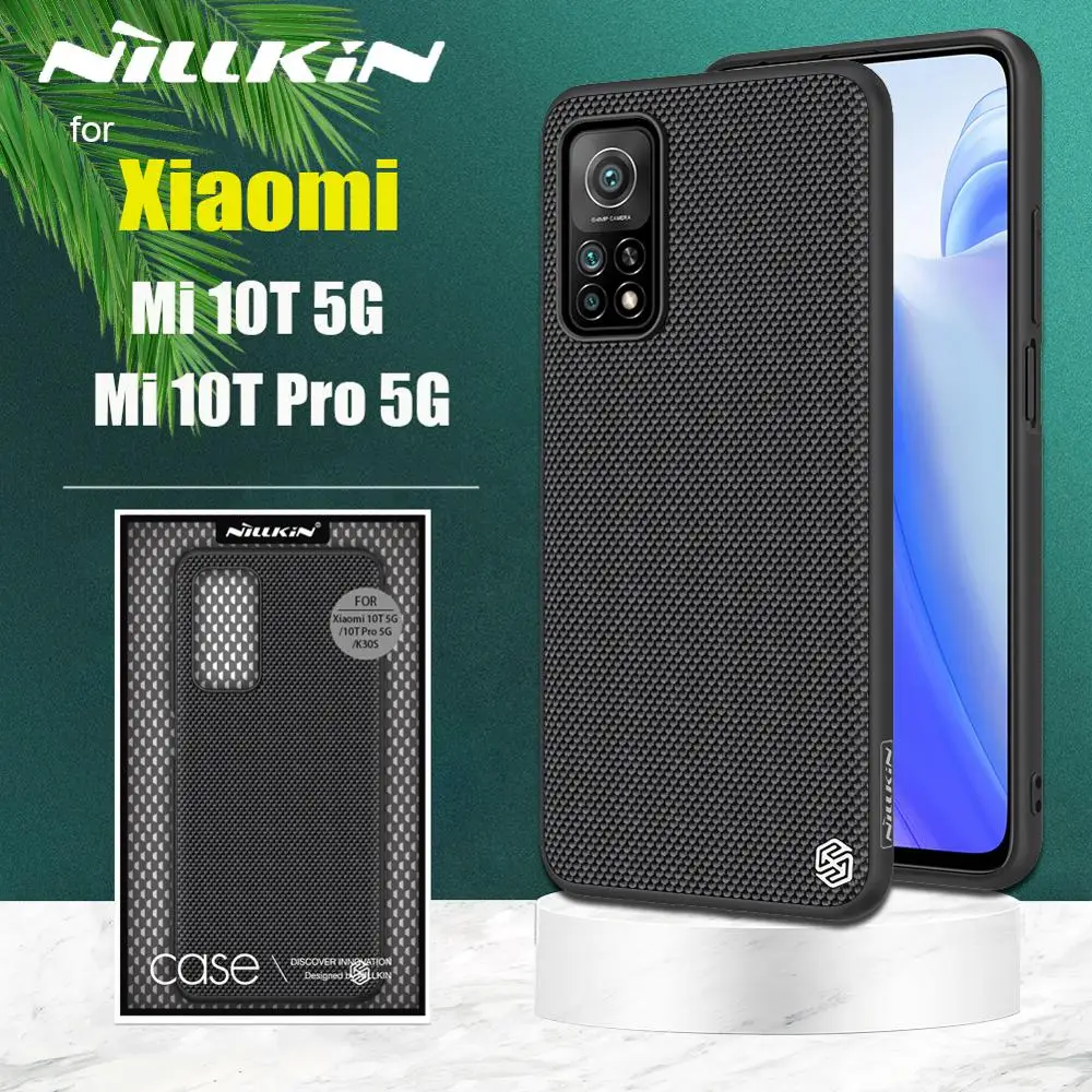 

Nillkin Textured Nylon Fiber Durable Non-slip Hard PC Soft TPU Case for Xiaomi Mi 10T Pro 5G Mi10T Phone Back Cover Cases