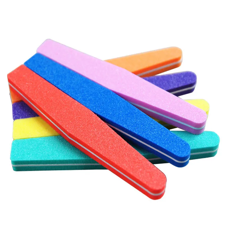 

Nail File Double-sided Sponge Frustration Scrub Strip Rhombus Washable Sponge Nail Buffer Nail Art Tools
