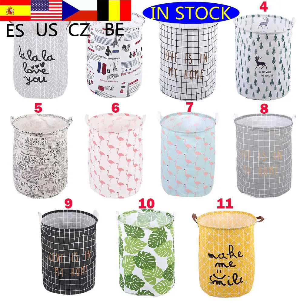 Водонепроницаемый складной тканевый арт грязная одежда ведро для хранения