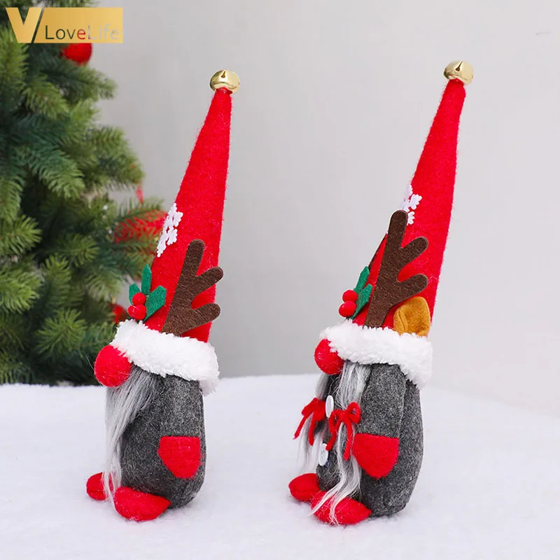 

Santa Gnome Rudolph Christmas Doll Pendant Deer Christmas Decorations For Home Tree decor New Year 2020 Christmas Gifts For Kids