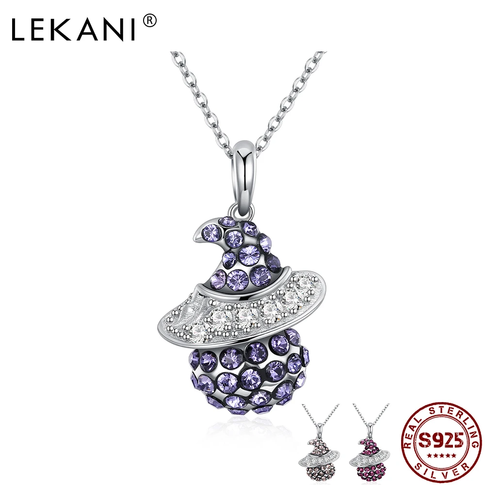 Женское винтажное ожерелье LEKANI из стерлингового серебра 925 пробы с цветными