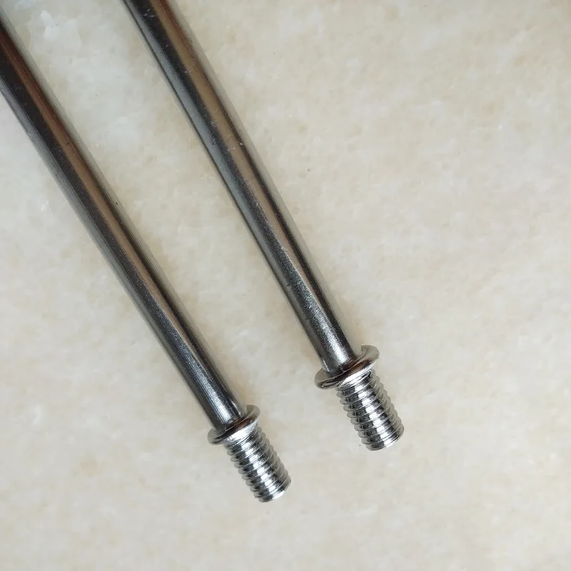 10 шт./лот хромированная наружная резьба М6 металлическая полая трубка двойная