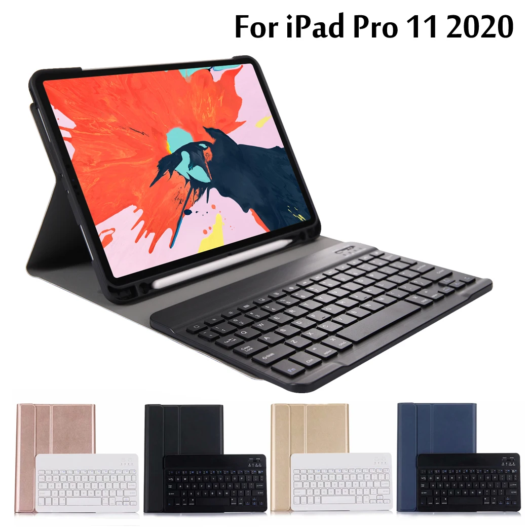 Чехол для iPad Pro 11 2020 беспроводная клавиатура с держателем карандашей съемный