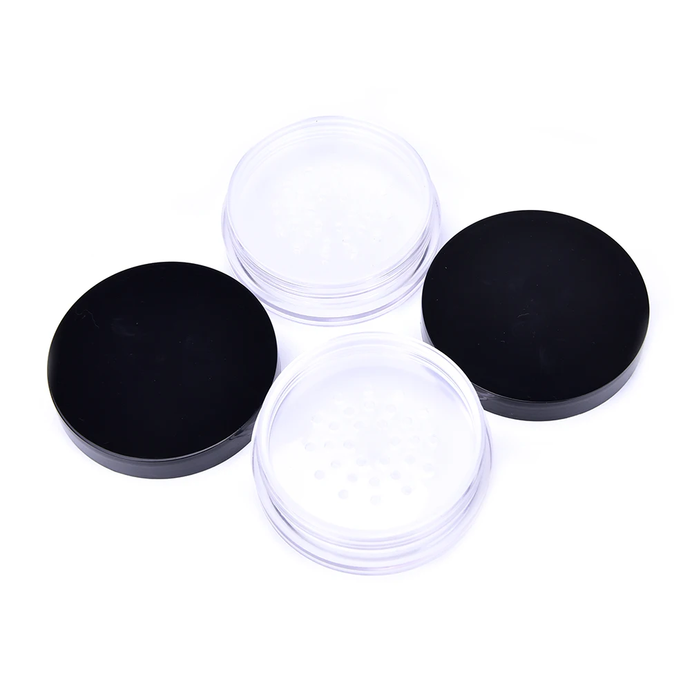 

Hot 1pc 10ml Empty Cosmetic Container Travel Empty Refillable Cosmetic Jar Pot Loose Face Powder Sifter Case Powder Box