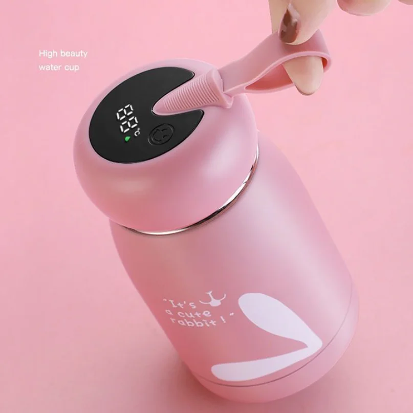 320 мл термос чашка 304 нержавеющая сталь бутылка для воды температура светодиодный